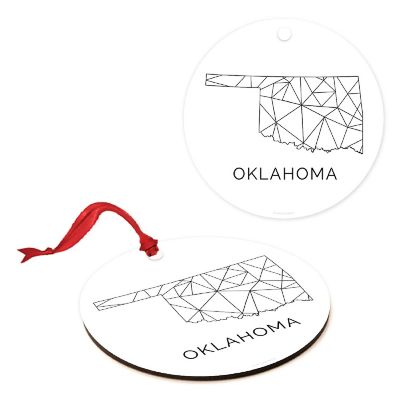 MDF Ornament Oklahoma Blk/Wh Geometric Image 2