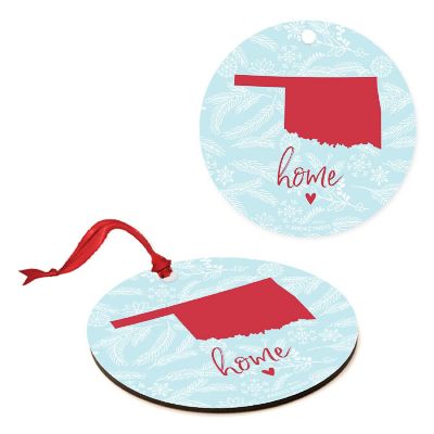 MDF Ornament Oklahoma Home Blue/Red Image 1