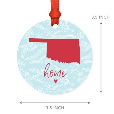 MDF Ornament Oklahoma Home Blue/Red Image 3