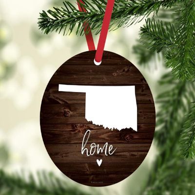 MDF Ornament Oklahoma Home Dark Wood Image 1