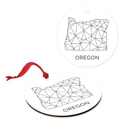 MDF Ornament Oregon Blk/Wh Geometric Image 1