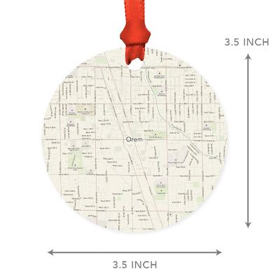 MDF Ornament Orem Utah Map Image 2