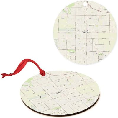 MDF Ornament Oxnard California Map Image 3