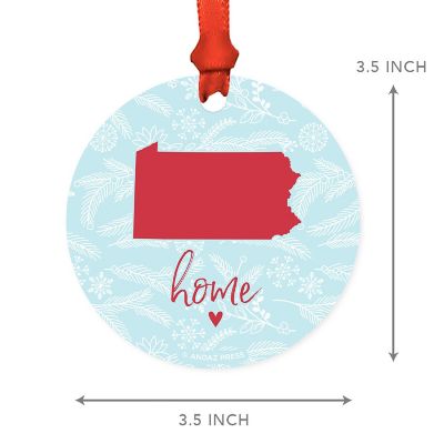 MDF Ornament Pennsylvania Home Blue/Red Image 2
