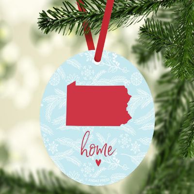 MDF Ornament Pennsylvania Home Blue/Red Image 3