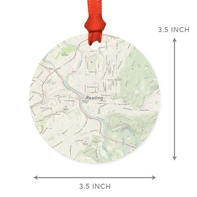 MDF Ornament Reading Pennsylvania Map Image 1
