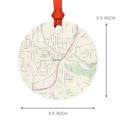 MDF Ornament Renton Washington Map Image 1