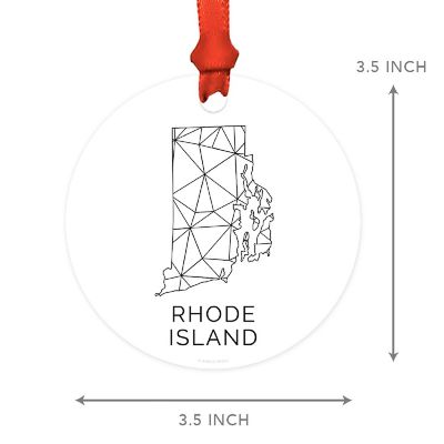 MDF Ornament Rhode Island Blk/Wh Geometr Image 1