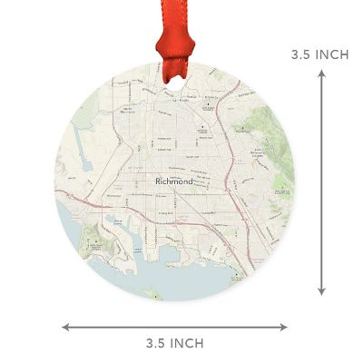 MDF Ornament Richmond California Map Image 1