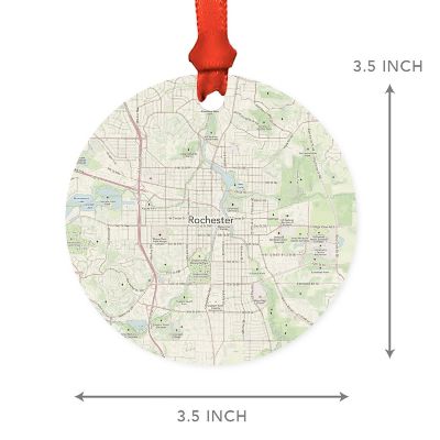 MDF Ornament Rochester Minnesota Map Image 2