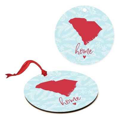 MDF Ornament S. Carolina Home Blue/Red Image 1