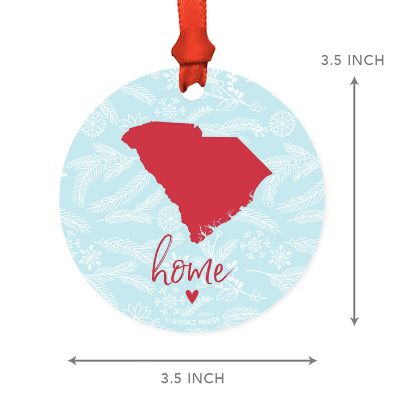 MDF Ornament S. Carolina Home Blue/Red Image 1