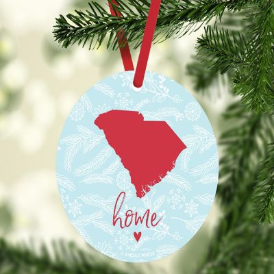 MDF Ornament S. Carolina Home Blue/Red Image 2