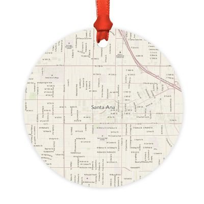 MDF Ornament  Santa Ana, California Map Image 1