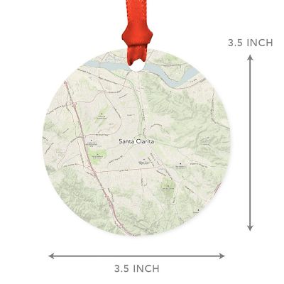 MDF Ornament Santa Clarita Cali  Map Image 2