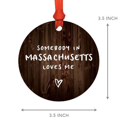 MDF Ornament Some Massachusetts Loves Me Image 1