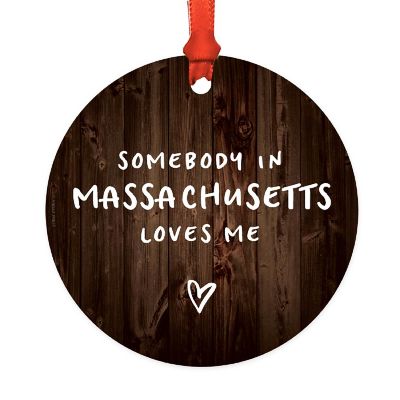 MDF Ornament Some Massachusetts Loves Me Image 3