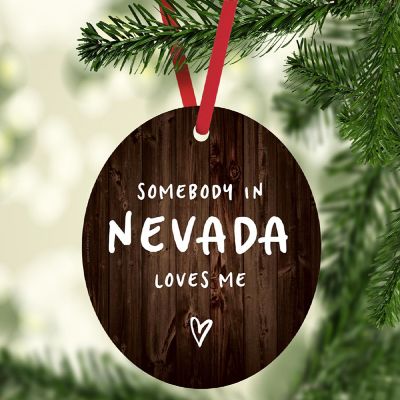 MDF Ornament Somebody in Nevada Loves Me Image 2
