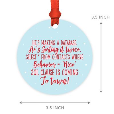 MDF Ornament  SQL Clause Coming Blue Image 2