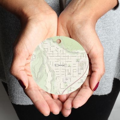 MDF Ornament St. George Utah Map Image 1