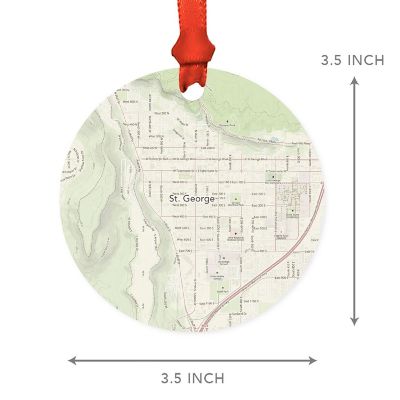 MDF Ornament St. George Utah Map Image 2