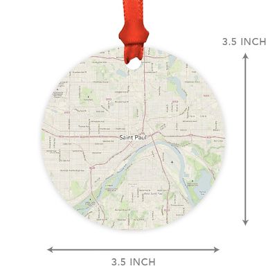 MDF Ornament  St. Paul, Minnesota Map Image 1