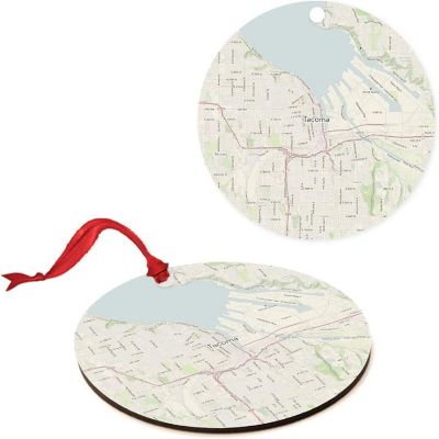 MDF Ornament Tacoma Washington Map Image 2