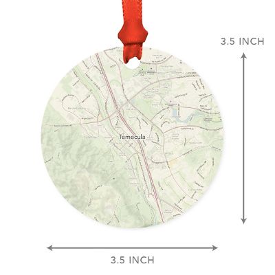 MDF Ornament Temecula California Map Image 2