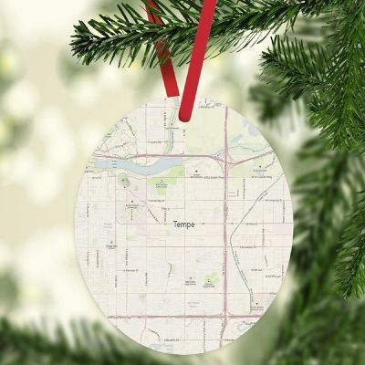 MDF Ornament Tempe Arizona Map Image 1