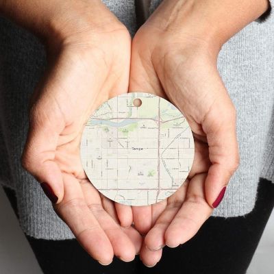 MDF Ornament Tempe Arizona Map Image 1