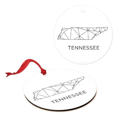 MDF Ornament Tennessee Blk/Wh Geometric Image 2