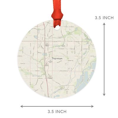MDF Ornament Thornton Colorado Map Image 2