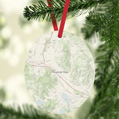 MDF Ornament Thousand Oaks Cali Map Image 1