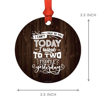 MDF Ornament To Two People Yesterday Image 2