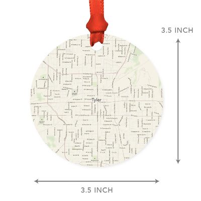 MDF Ornament Tyler Texas Map Image 2