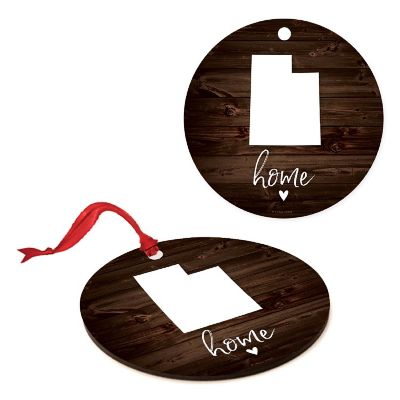 MDF Ornament Utah Home, Rustic Dark Wood Image 1