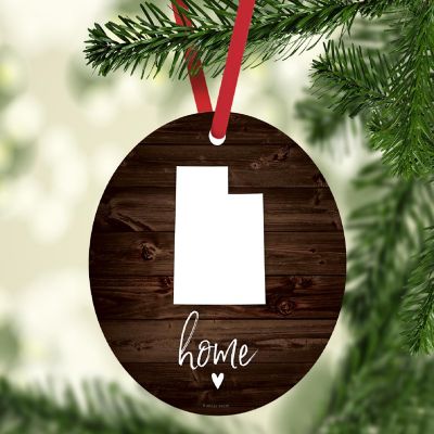 MDF Ornament Utah Home, Rustic Dark Wood Image 1