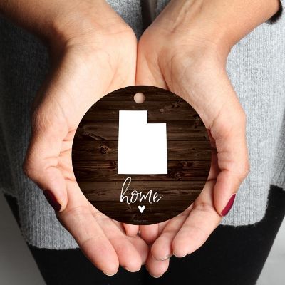 MDF Ornament Utah Home, Rustic Dark Wood Image 2