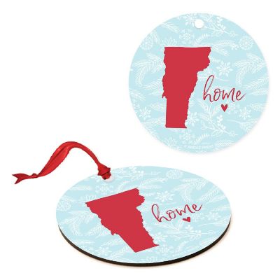 MDF Ornament Vermont Home Blue/Red Image 3