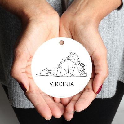 MDF Ornament Virginia Blk/Wh Geometric Image 1