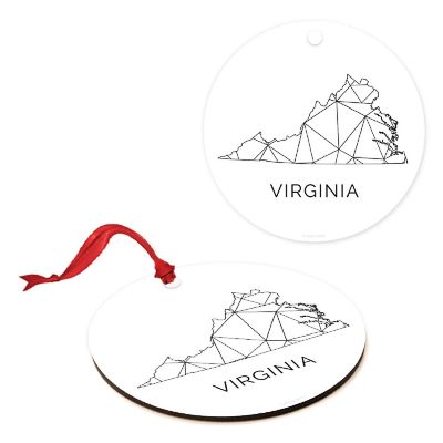 MDF Ornament Virginia Blk/Wh Geometric Image 1