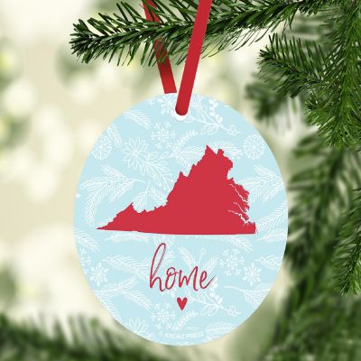 MDF Ornament Virginia Home Blue/Red Image 1