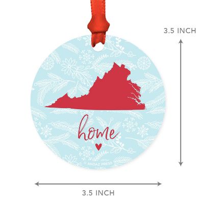 MDF Ornament Virginia Home Blue/Red Image 2
