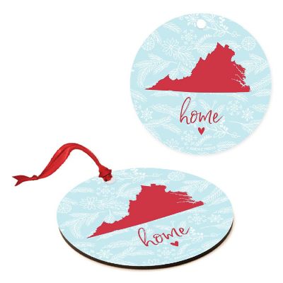 MDF Ornament Virginia Home Blue/Red Image 3