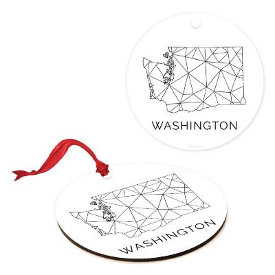 MDF Ornament Washington Blk/Wh Geometric Image 1