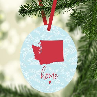 MDF Ornament Washington Home Blue/Red Image 1