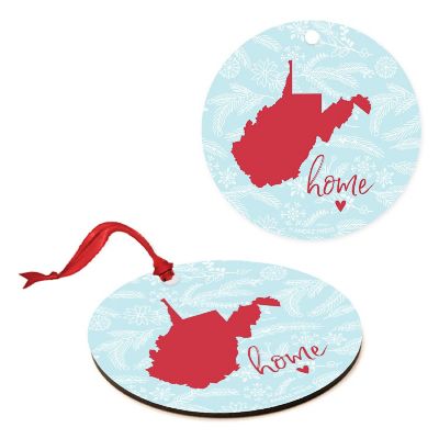 MDF Ornament West Virginia Home Blue/Red Image 1