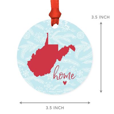 MDF Ornament West Virginia Home Blue/Red Image 3