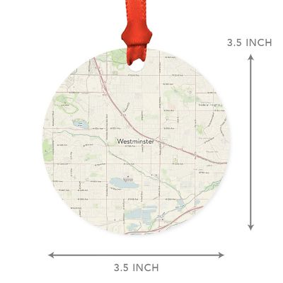 MDF Ornament Westminster Colorado Map Image 2