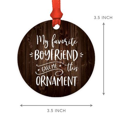 MDF Rustic Ornament Favorite Boyfriend Image 2